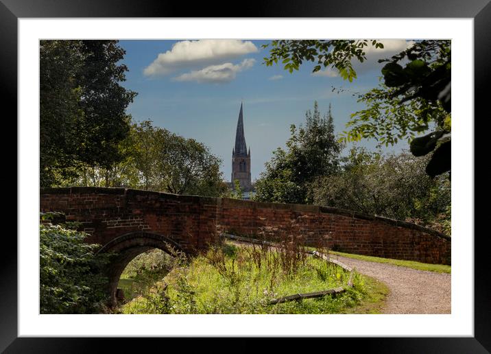 Chesterfield From the Canal Framed Mounted Print by Glen Allen