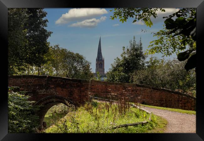 Chesterfield From the Canal Framed Print by Glen Allen