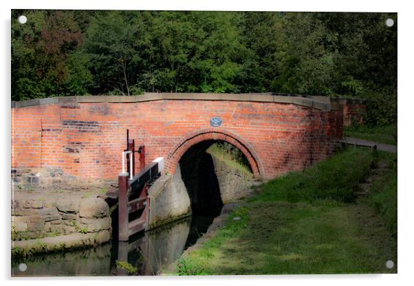 Tapton Mill Bridge No. 1 Acrylic by Glen Allen