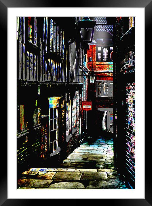 York, Lady Peckitts Yard Framed Mounted Print by Robert Gipson