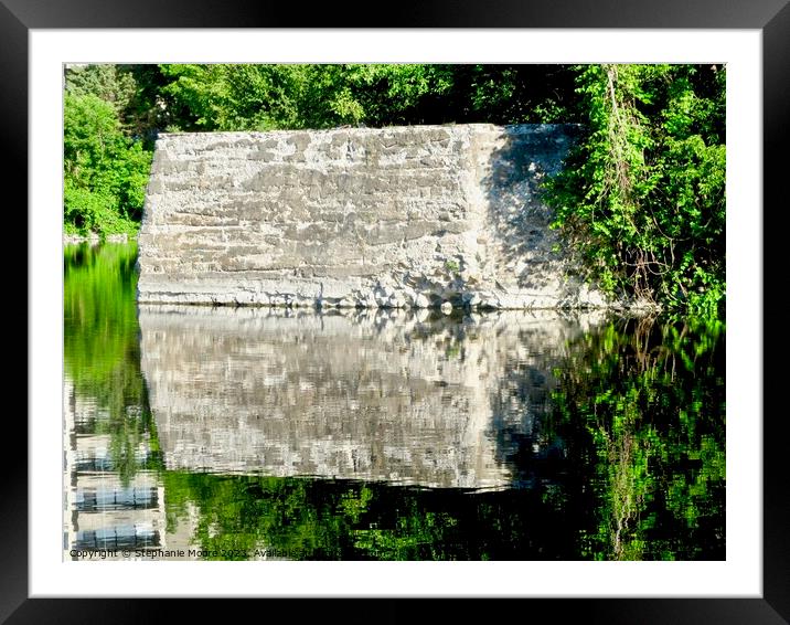 Reflections of an old bridge Framed Mounted Print by Stephanie Moore