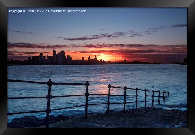 Liverpool city sunrise Framed Print by Kevin Elias