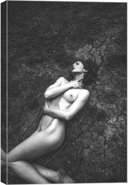 Hiraeth 188 Suzzi - Landscape Art Nude  Canvas Print by Henry Clayton