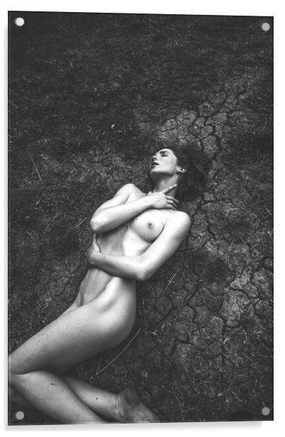 Hiraeth 188 Suzzi - Landscape Art Nude  Acrylic by Henry Clayton