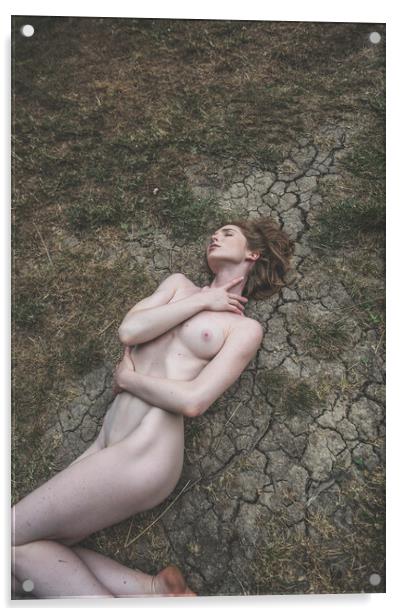 Hiraeth 187 Suzzi - Landscape Art Nude  Acrylic by Henry Clayton