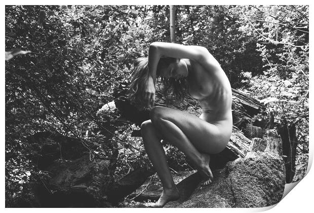 Hiraeth 163 Suzzi - Landscape Art Nude  Print by Henry Clayton