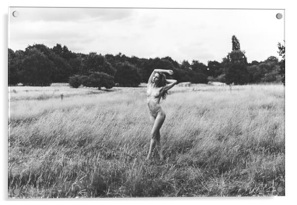 Hiraeth 7  Suzzi - Landscape Art Nude  Acrylic by Henry Clayton