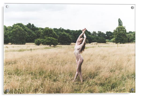 Hiraeth 9 Suzzi - Landscape Art Nude  Acrylic by Henry Clayton