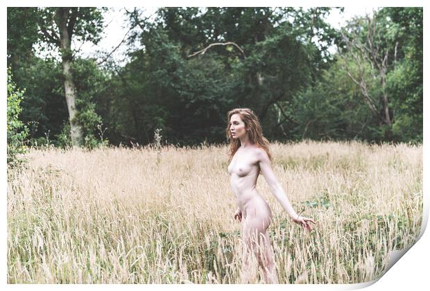 Hiraeth 61 Suzzi - Landscape Art Nude  Print by Henry Clayton