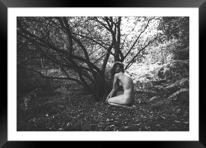 Hiraeth 152 Suzzi - Landscape Art Nude  Framed Mounted Print by Henry Clayton