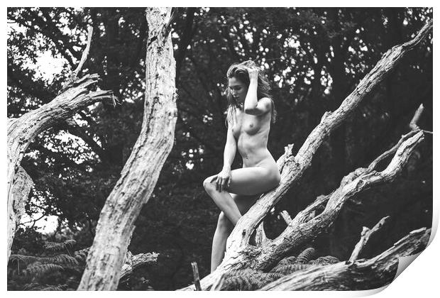 Hiraeth 115 Suzzi - Landscape Art Nude  Print by Henry Clayton