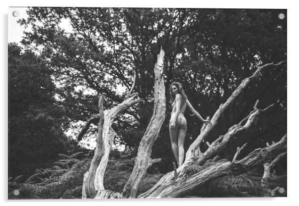 Hiraeth 109 Suzzi - Landscape Art Nude  Acrylic by Henry Clayton