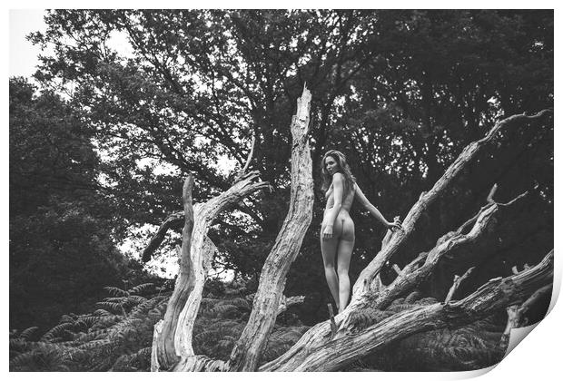 Hiraeth 109 Suzzi - Landscape Art Nude  Print by Henry Clayton
