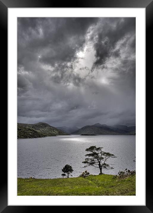 Clouds over Loch Quoich Framed Mounted Print by Gary Eason