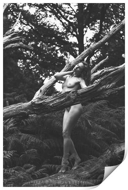 Hiraeth 94 Suzzi - Landscape Art Nude  Print by Henry Clayton