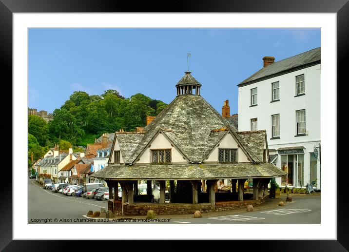 Dunster Somerset Framed Mounted Print by Alison Chambers