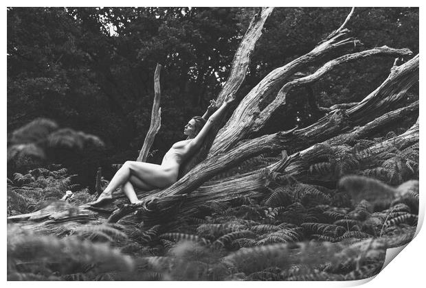 Hiraeth 88 Suzzi - Landscape Art Nude  Print by Henry Clayton