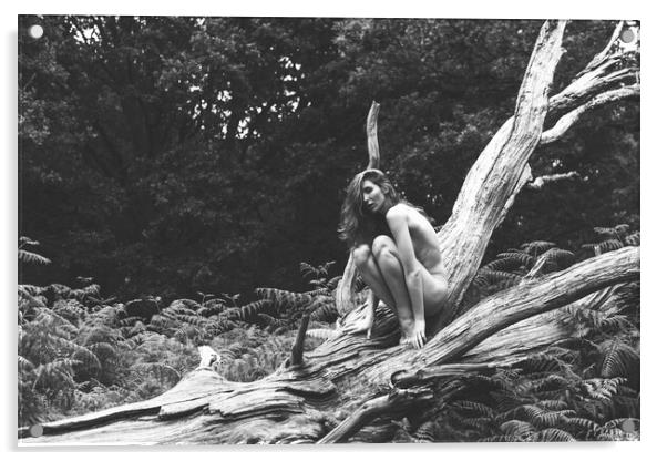 Hiraeth 79 Suzzi - Landscape Art Nude  Acrylic by Henry Clayton