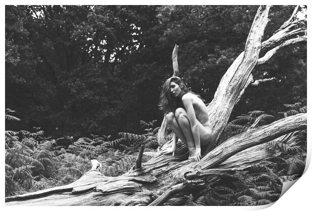 Hiraeth 79 Suzzi - Landscape Art Nude  Print by Henry Clayton