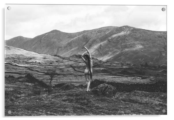 Hiraeth 006 Valentina L'Abbate - Landscape Art Nude  Acrylic by Henry Clayton