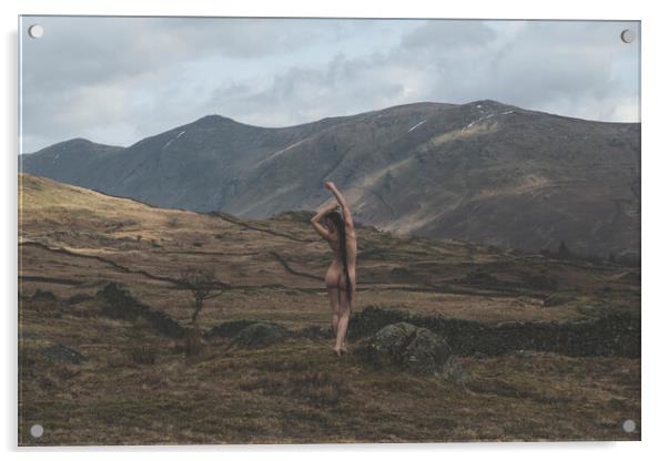 Hiraeth 005 Valentina L'Abbate - Landscape Art Nude  Acrylic by Henry Clayton