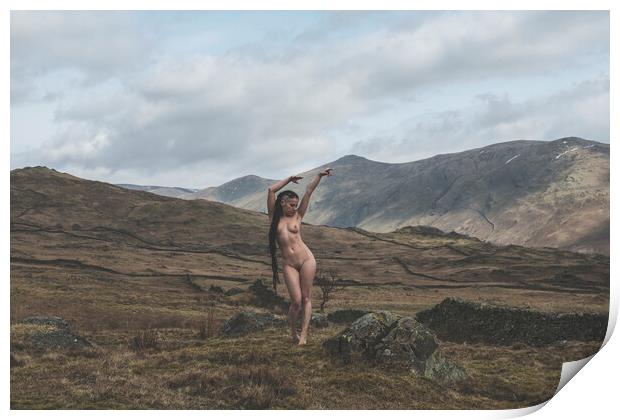 Hiraeth 007 Valentina L'Abbate - Landscape Art Nude  Print by Henry Clayton