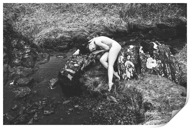 Hiraeth 011 Valentina L'Abbate - Landscape Art Nude  Print by Henry Clayton