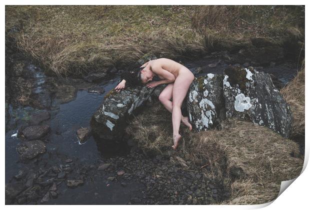 Hiraeth 012 Valentina L'Abbate - Landscape Art Nude  Print by Henry Clayton