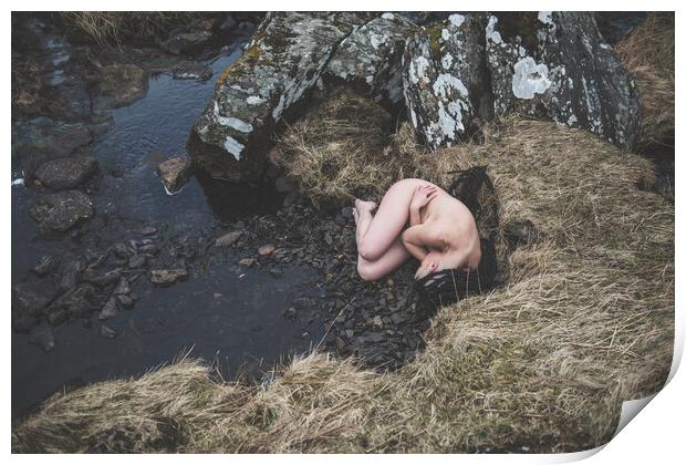Hiraeth 014 Valentina L'Abbate - Landscape Art Nude  Print by Henry Clayton