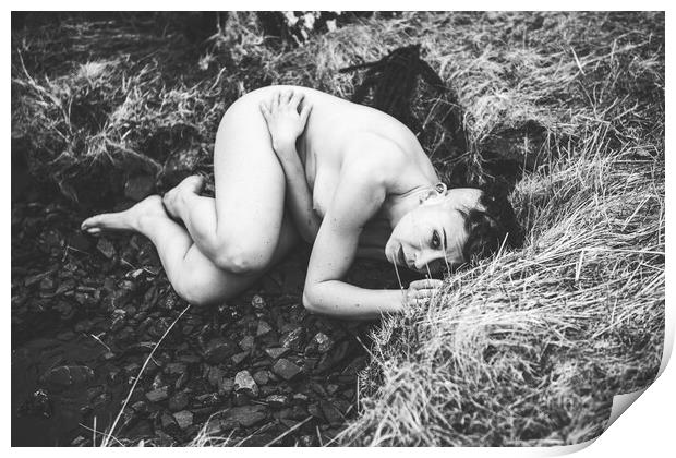 Hiraeth 006 Valentina L'Abbate - Landscape Art Nude  Print by Henry Clayton