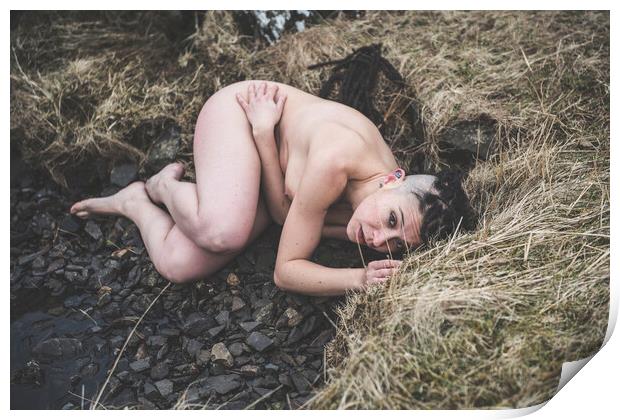 Hiraeth 015 Valentina L'Abbate - Landscape Art Nude  Print by Henry Clayton