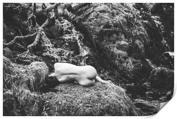 Hiraeth 019 Valentina L'Abbate - Landscape Art Nude  Print by Henry Clayton