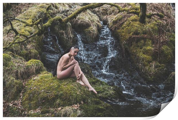 Hiraeth 025 Valentina L'Abbate - Landscape Art Nude  Print by Henry Clayton