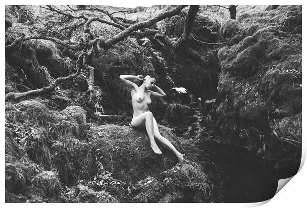 Hiraeth 027 Valentina L'Abbate - Landscape Art Nude  Print by Henry Clayton