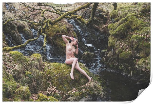 Hiraeth 026 Valentina L'Abbate - Landscape Art Nude  Print by Henry Clayton