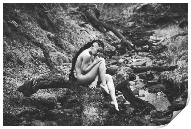 Hiraeth 029 Valentina L'Abbate - Landscape Art Nude  Print by Henry Clayton