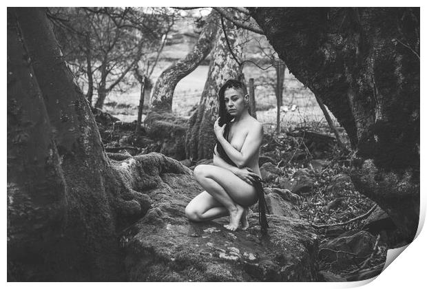 Hiraeth 041 Valentina L'Abbate - Landscape Art Nude  Print by Henry Clayton