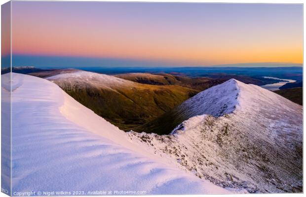 Lake District Winter Colours Canvas Print by Nigel Wilkins