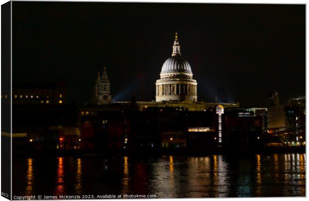 St Pauls Cathedral  Canvas Print by James McKenzie
