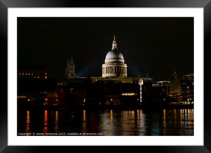 St Pauls Cathedral  Framed Mounted Print by James McKenzie