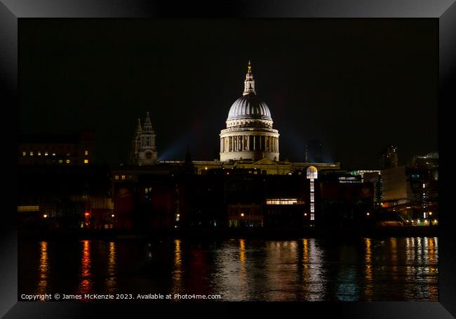 St Pauls Cathedral  Framed Print by James McKenzie