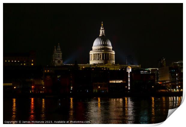 St Pauls Cathedral  Print by James McKenzie