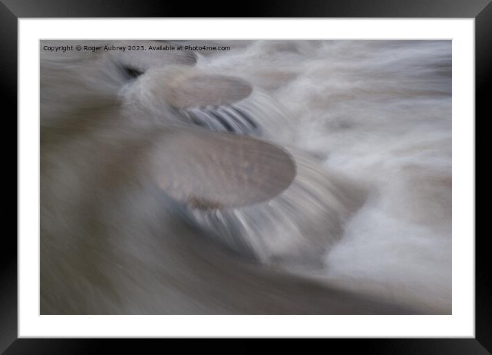 Stepping Stones Framed Mounted Print by Roger Aubrey