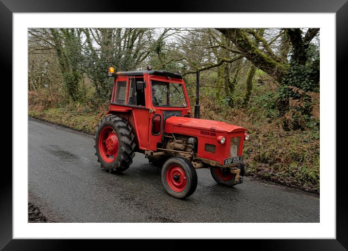 Zetor 35M old Vintage tractor Framed Mounted Print by kathy white