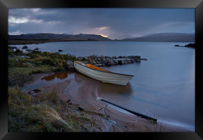 Small  boat at loch edge Framed Print by JC studios LRPS ARPS