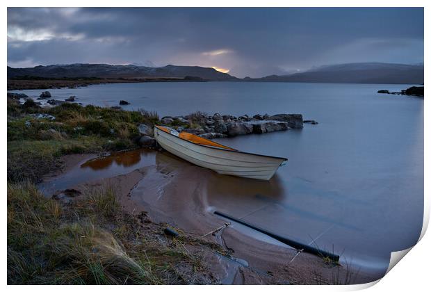 Small  boat at loch edge Print by JC studios LRPS ARPS
