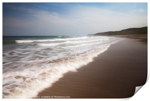 Whitby seascape 854 Print by PHILIP CHALK