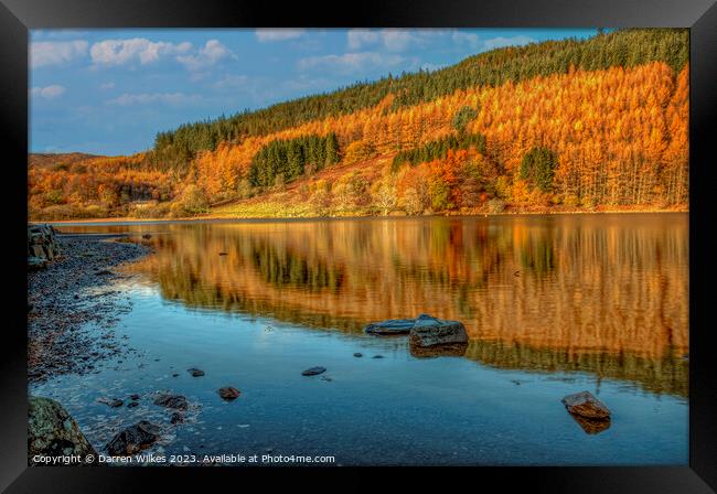 Llyn Geirionydd Snowdonia, North Wales Framed Print by Darren Wilkes