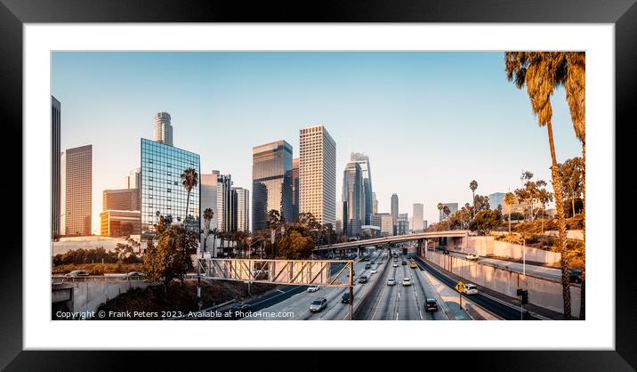 los angeles Framed Mounted Print by Frank Peters