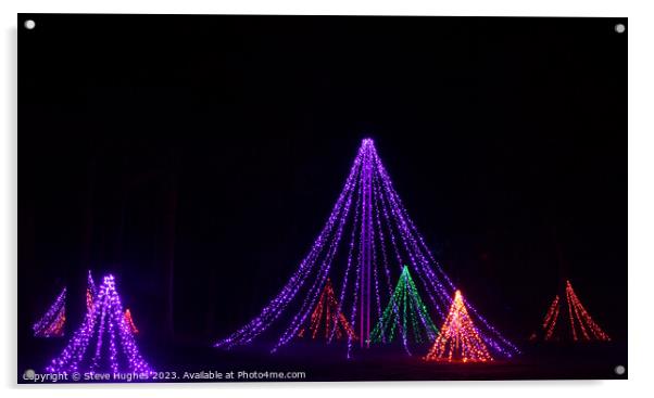 LED Christmas trees, Wisley Glow Acrylic by Steve Hughes